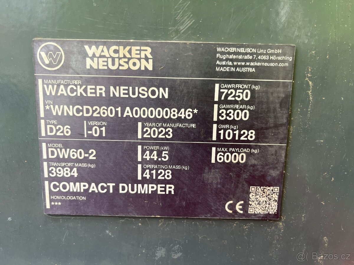 kolový dempr WACKER NEUSON DW60 - 9