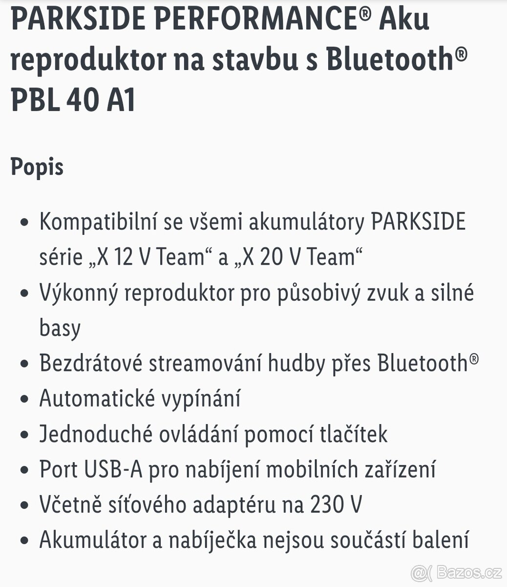 Aku reproduktor Bluetooth peformance - 9
