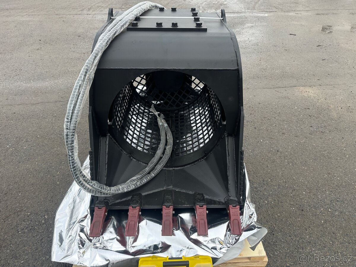 Bubnová třídící lopata pro bagry 8-12 tun - 9