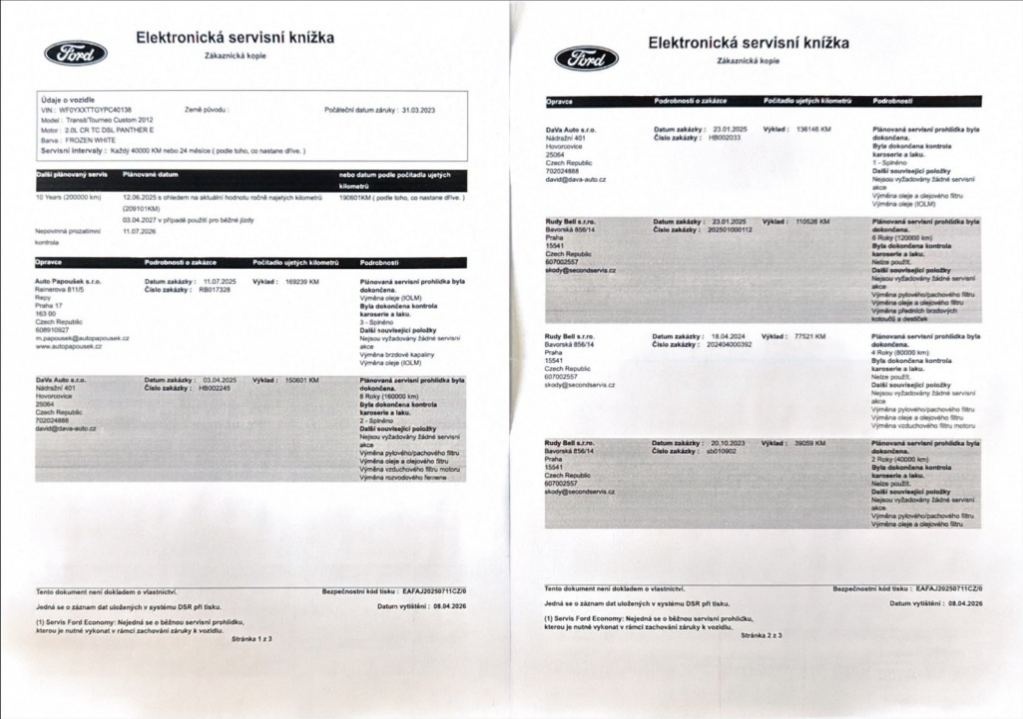 Prodám Ford Transit Custom 2,0 TDCi L1H1 DPH 1.maj ČR - 9