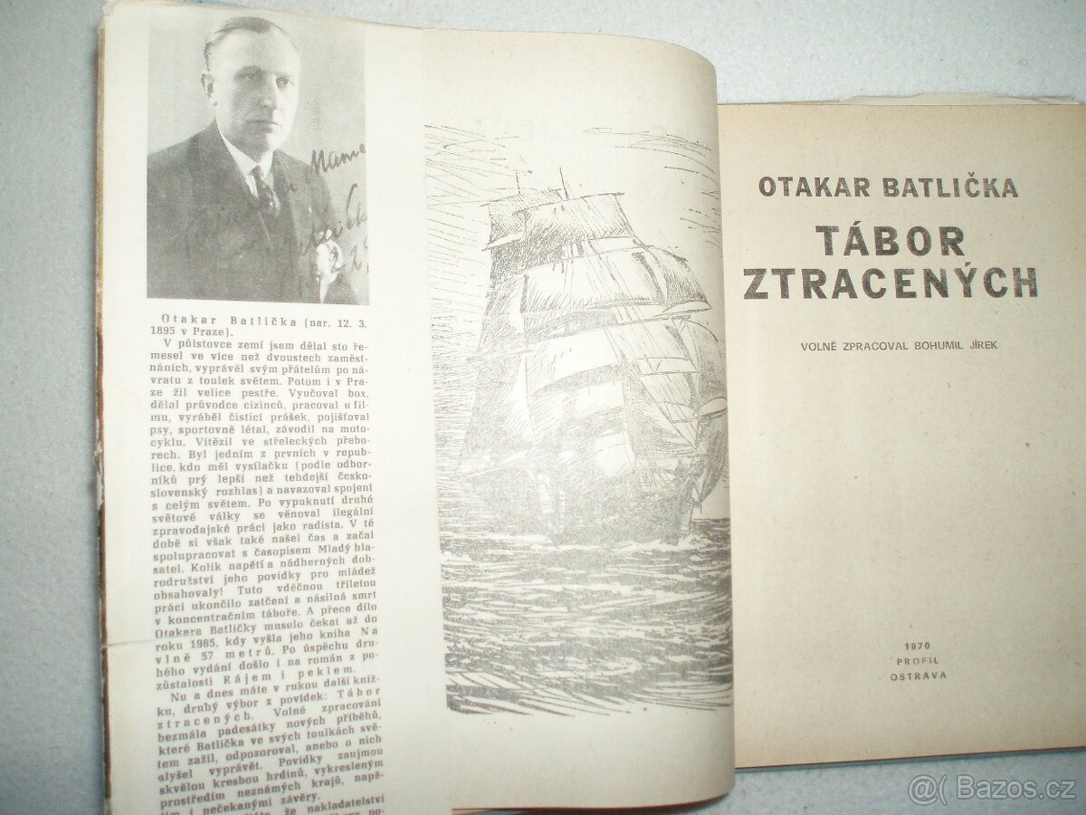 stará kniha Tábor ztracených O. Batlička-1.vydání 1970 - 9