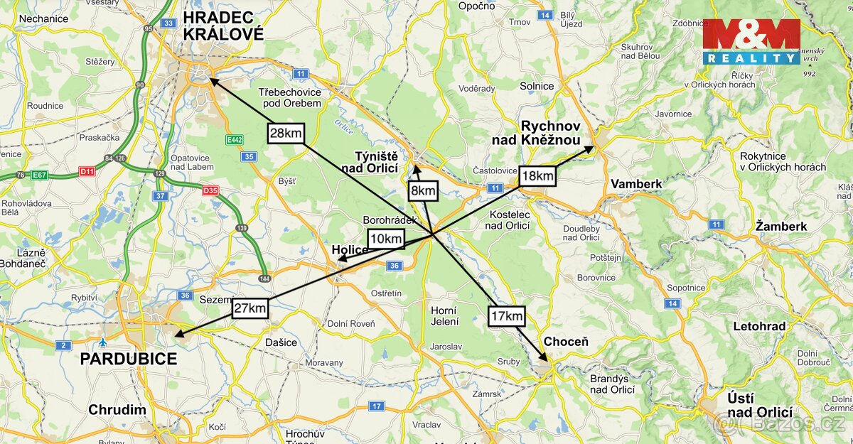 Prodej zahrady, 431 m², Borohrádek - 9