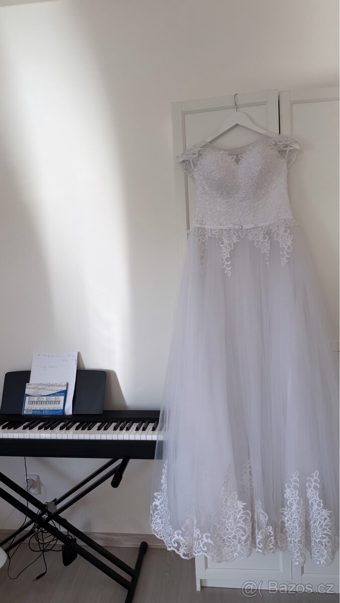 Svatební šaty nové S/M - 9