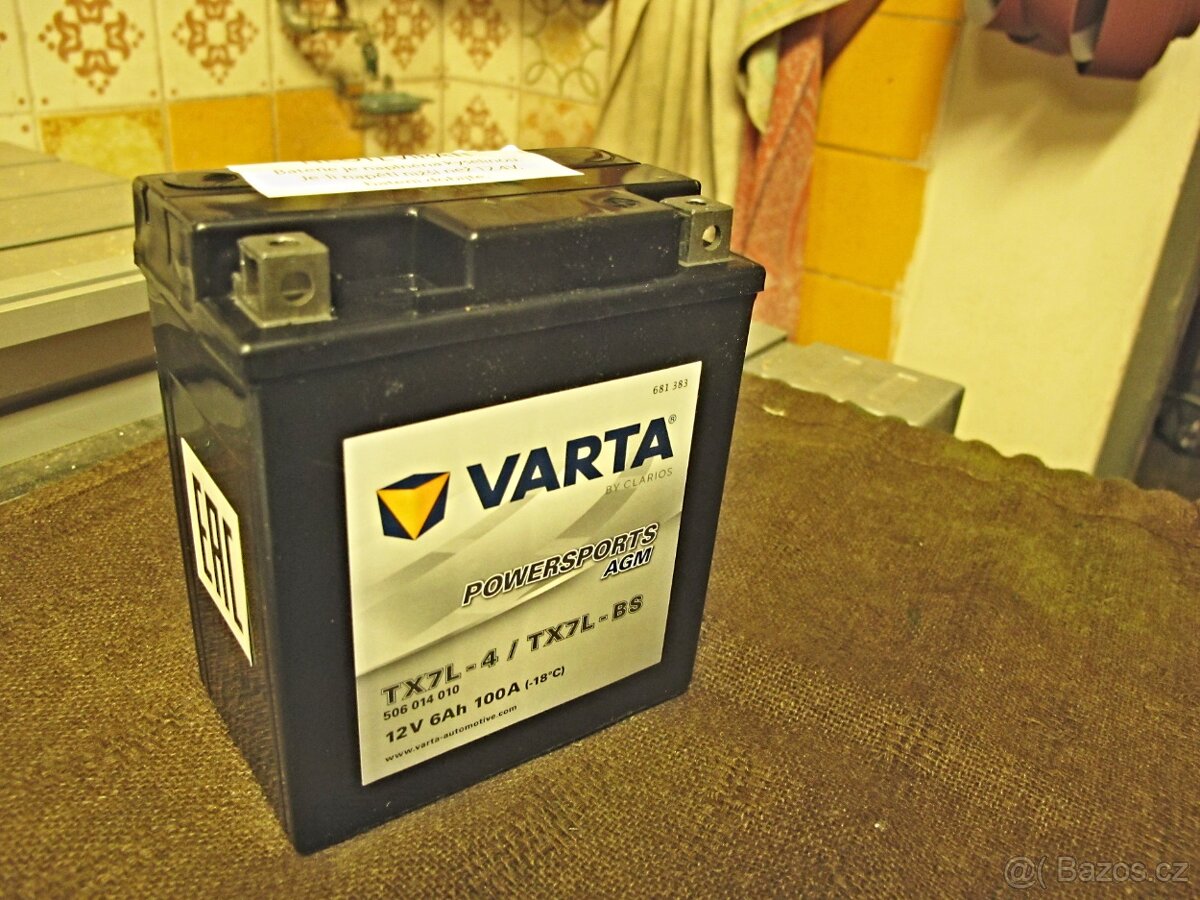 Prodám moto baterii VARTA TX7L - BS - 9