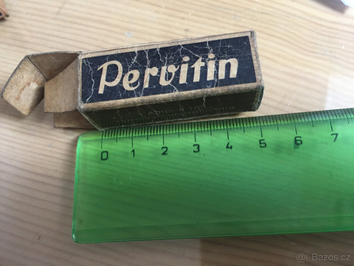 Starožitná německá doza na PERVITIN z WW2 - 9