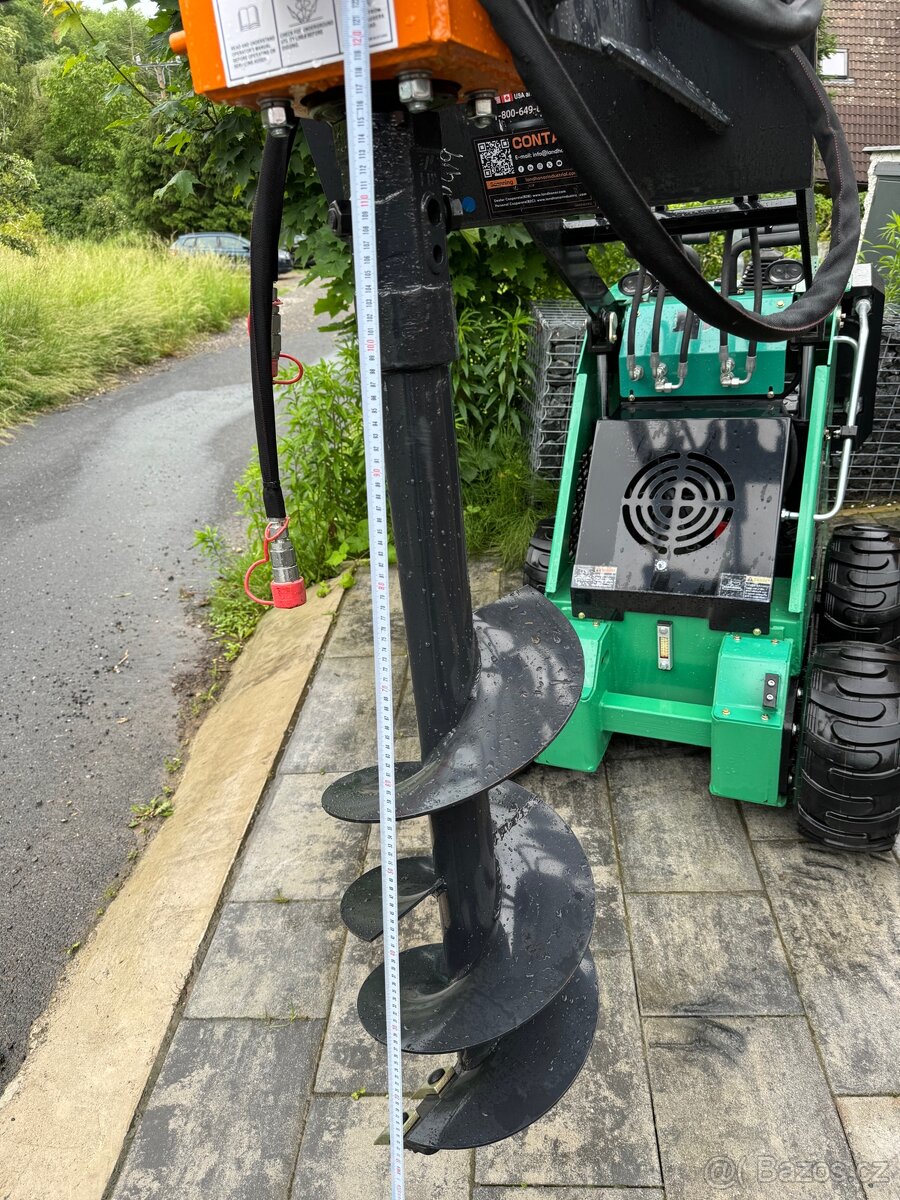 Hydraulický půdní vrták profi Wolverine USA, mininakladač - 9
