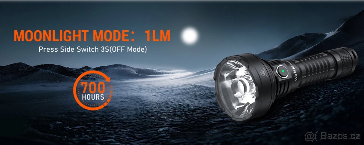 svítilna WURKKOS TD01 USB 2200 L, LED, 5000 mAh, 1035m - 9