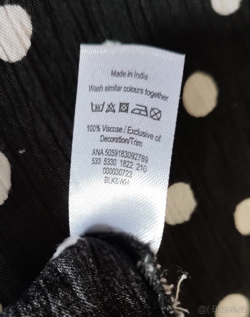Černobílé šaty - XS/S - 9