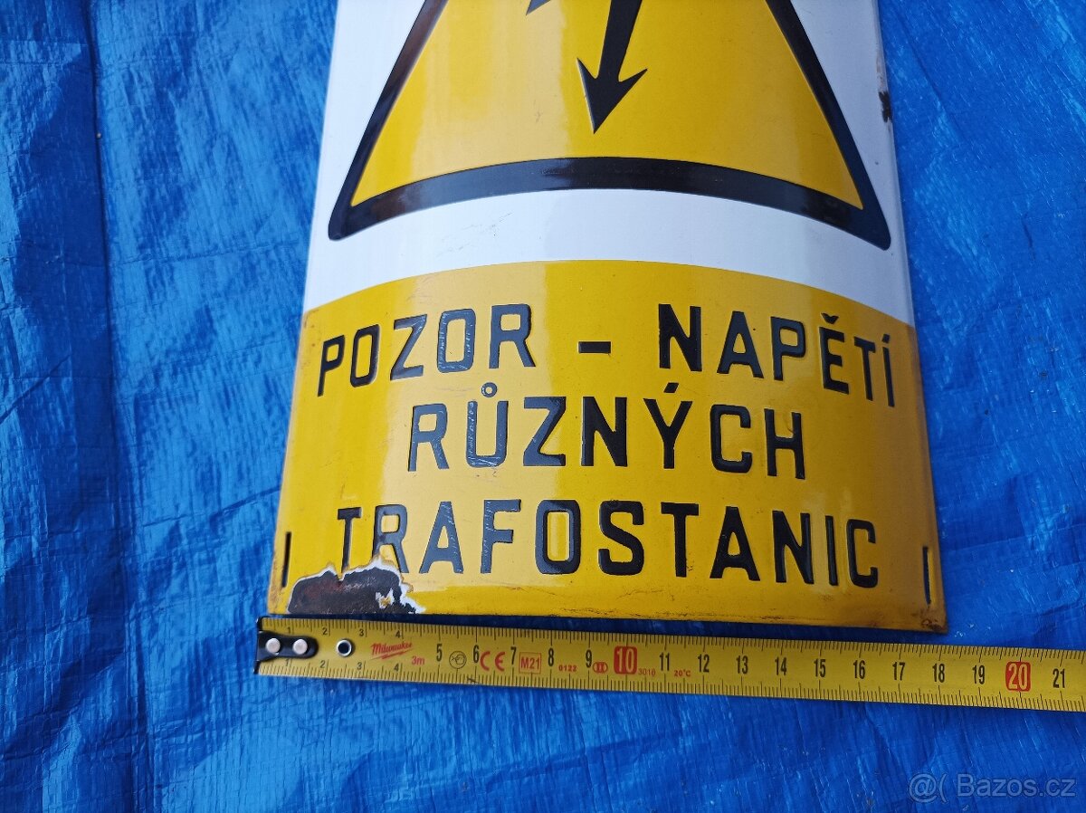 Smaltovaná cedule na sloup - 9