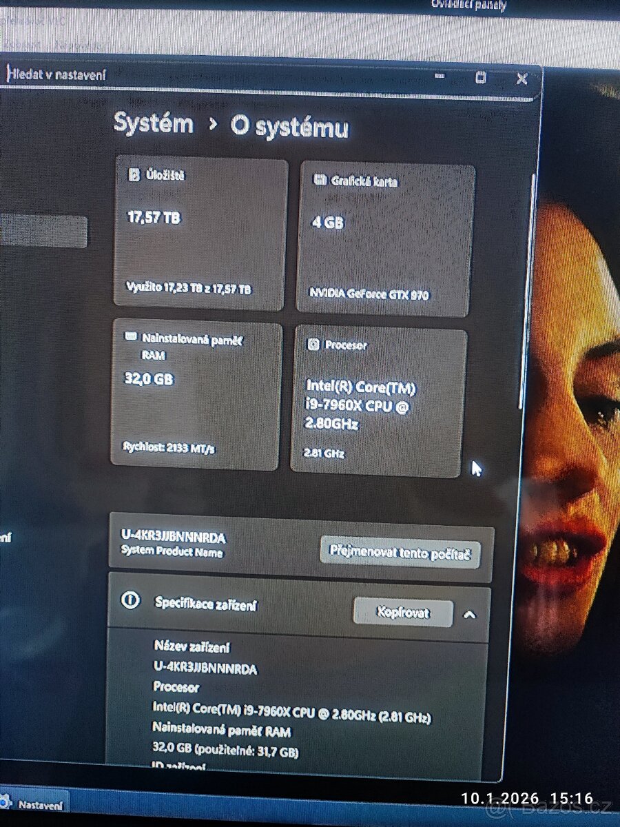 Asus TUF Mark 1 + Core I9 7960x + 32GB DDR4 - 9