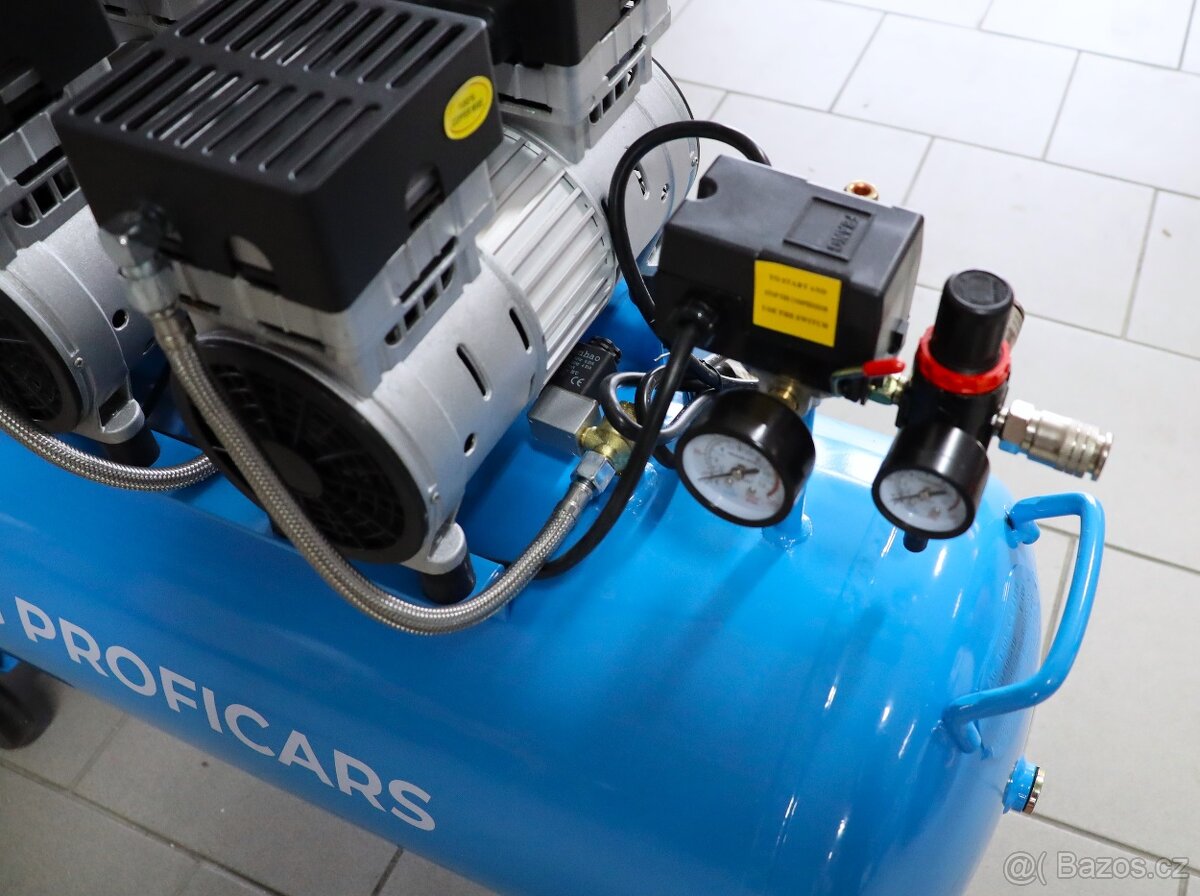 Bezolejový kompresor 100L, 485l /min, 8 Bar - 9