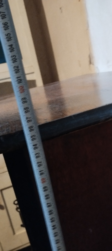 Vysoká úzká Biedermeier Skříňka (K renovaci) - 9