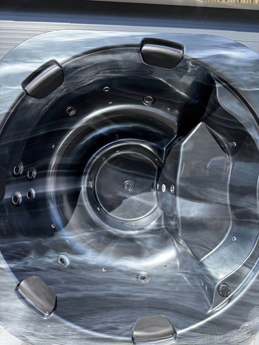 Koupací sud Marble čtverec, mramor modrá - 9