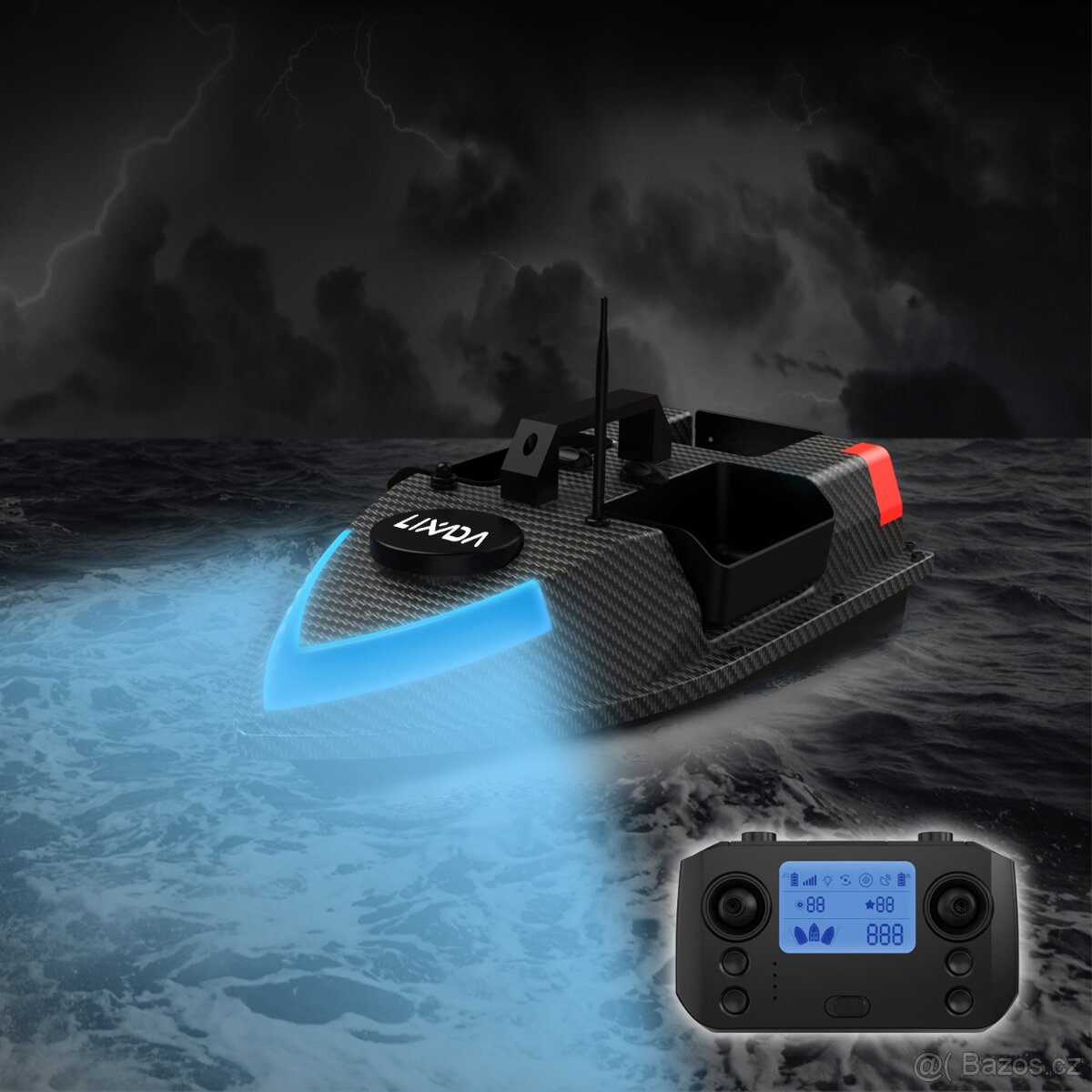 Zavážecí loďka, zakrmovací loď s GPS - 9