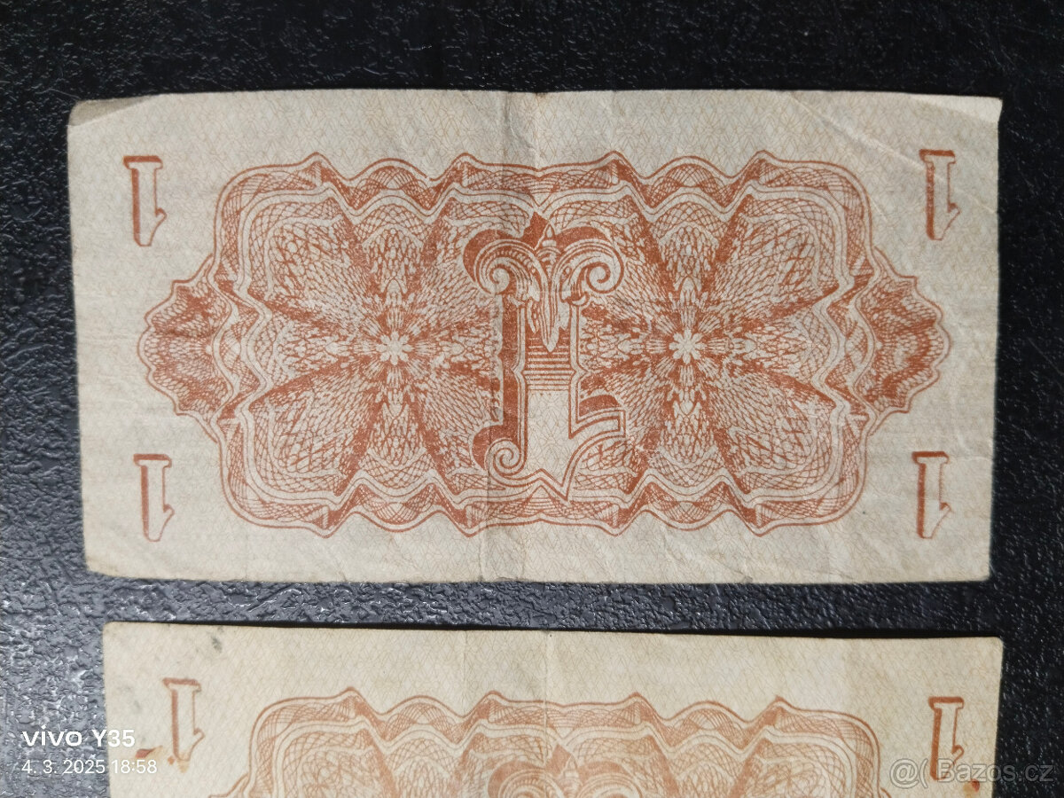 Korunové poukázky 1944 Československo - 9