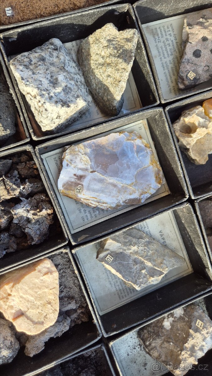 Starožitná školní sbírka minerálů - 9