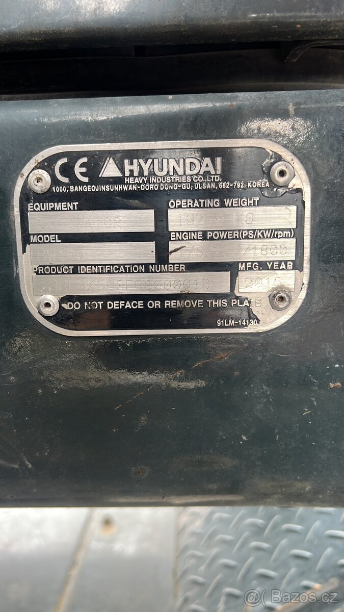 Hyundai HW 180 rototilt R6 - 9
