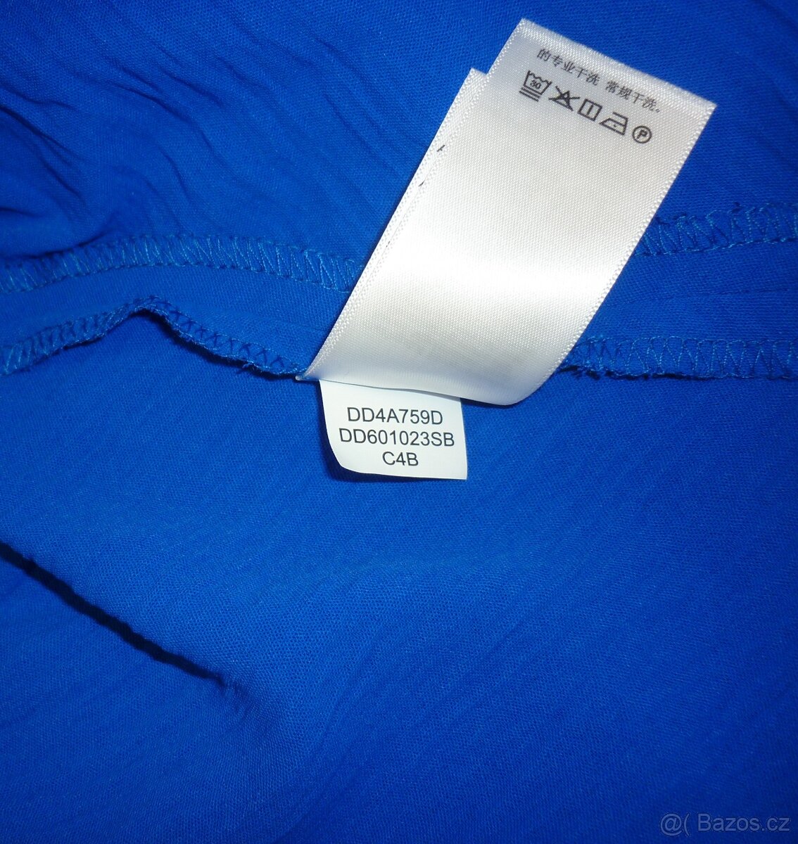 Modré šaty s volánem DKNY - 9