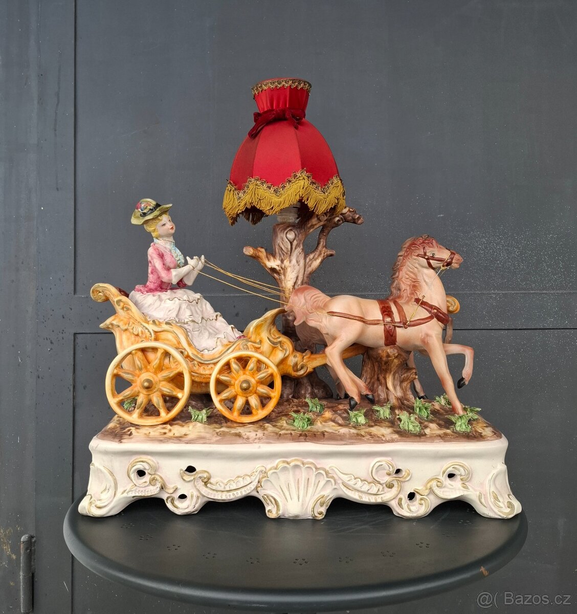 Starožitné porcelánové sousoší Capodimonte - 9