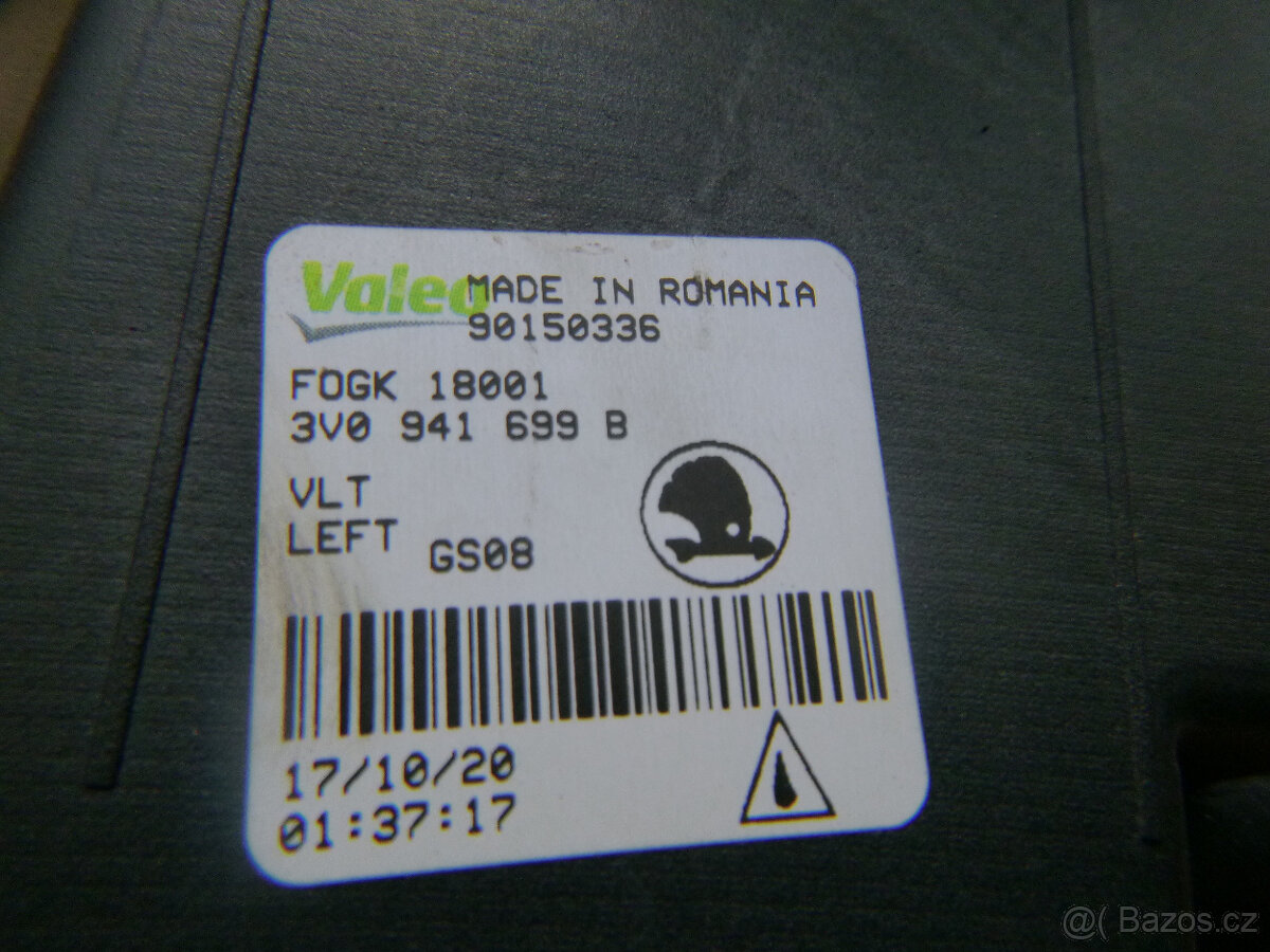 Škoda Superb 3 III lift mlhovka 3V0941700B 3V0941699B - 9