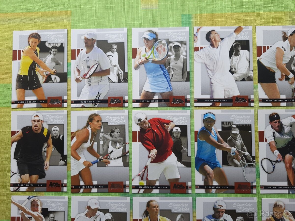 karty TENIS 2005 ACE kompletní sbírka 100 kusů TOPSTAV - 9