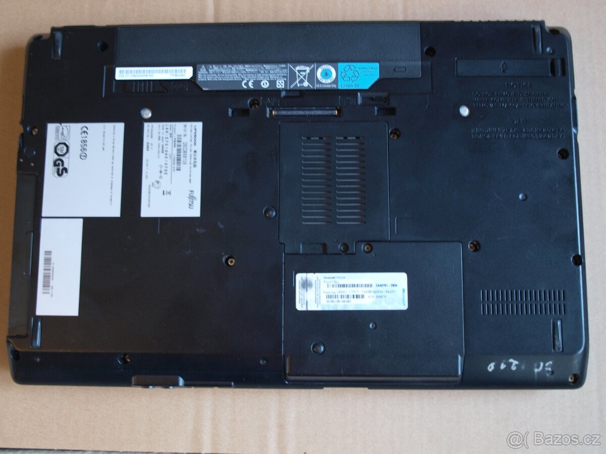 Notebook 15,6", Fujitsu E751, i7, 8GB, 120GB SSD, W10 - 9