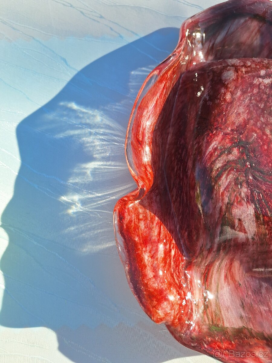 LUXUSNÍ SKLENĚNÁ MÍSA VÝTVARNÍK PETER KASPAR - 9