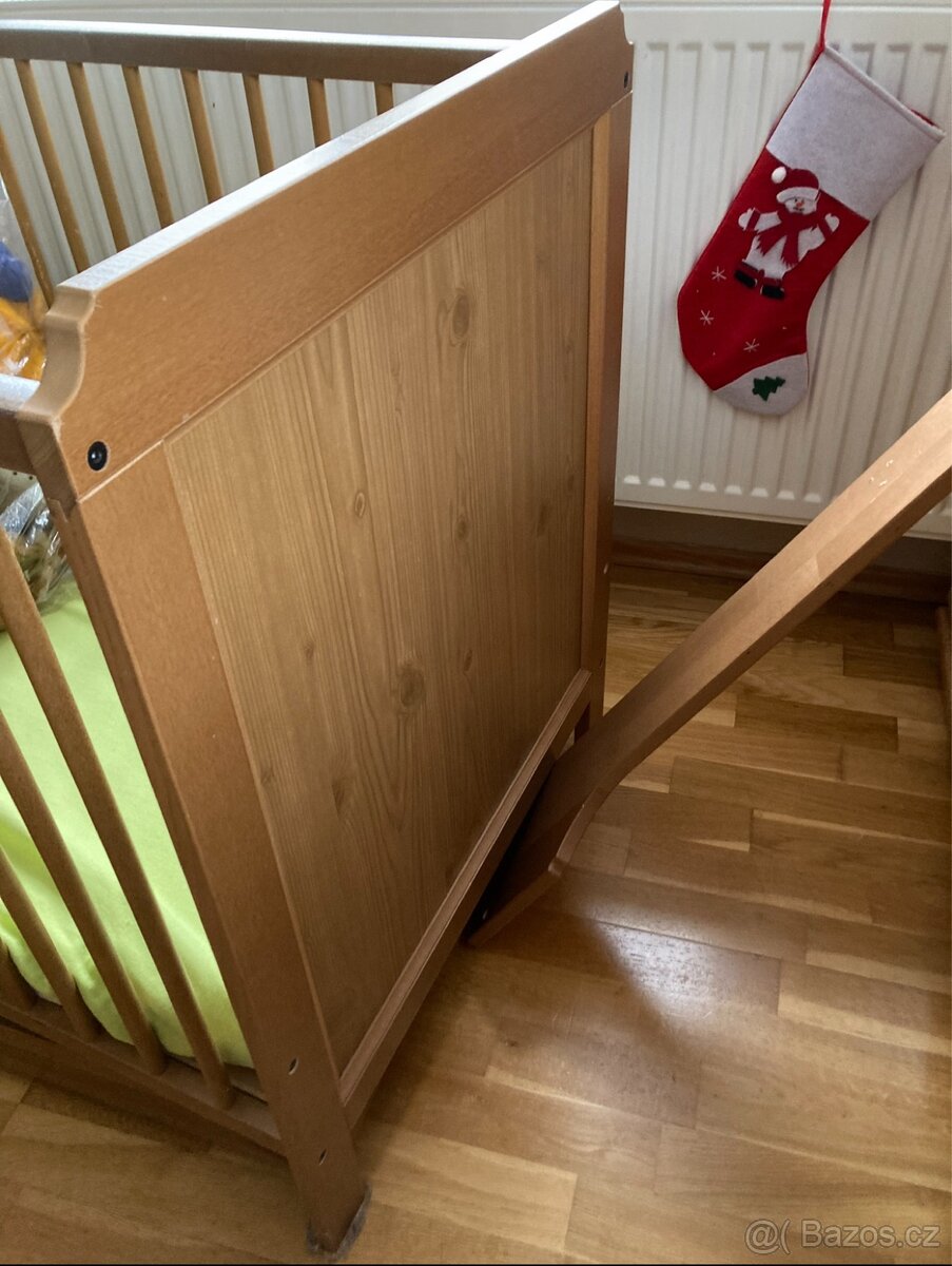 Dětská postýlka s úložným prostorem včetně matrace - 9