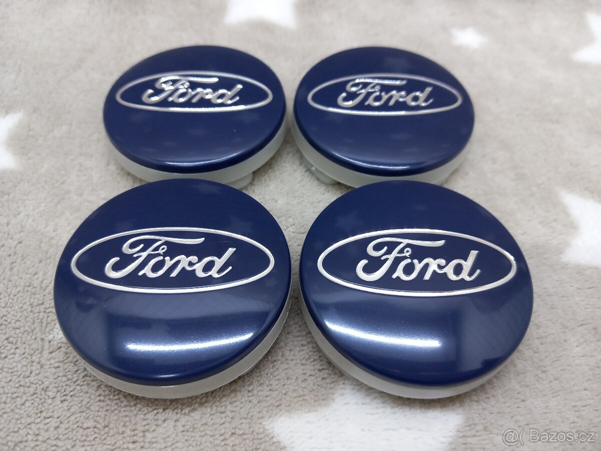 Středové krytky Ford, 54x52mm Modré - 9