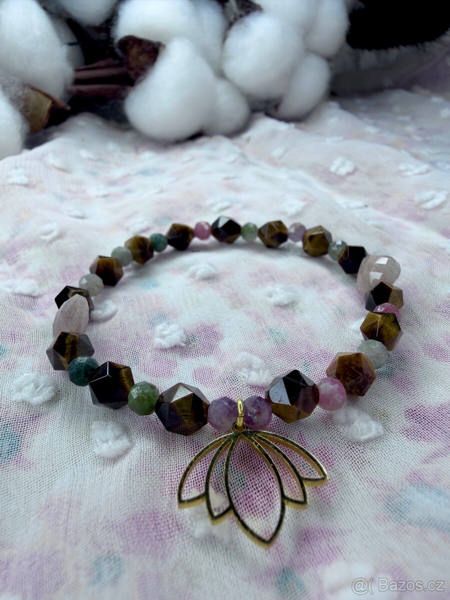Náramek z minerálů - 9