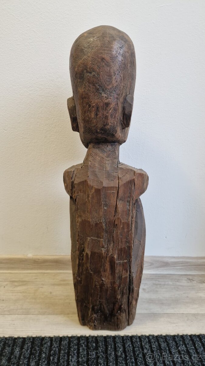 Dvojice ancestorálních figur kmen IGBO - Nigérie, dovoz 1950 - 9