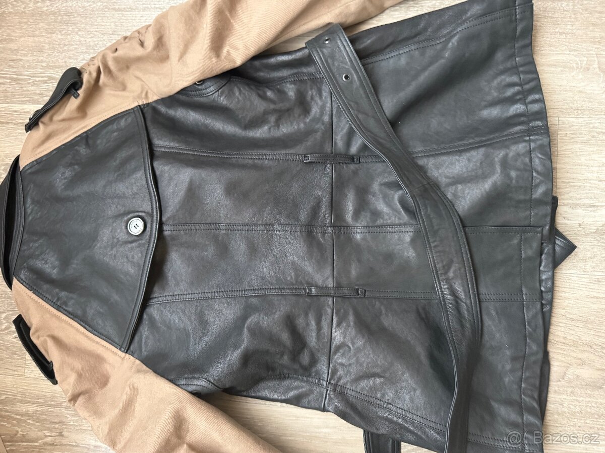 Burberry Brit kožený kabát - 9