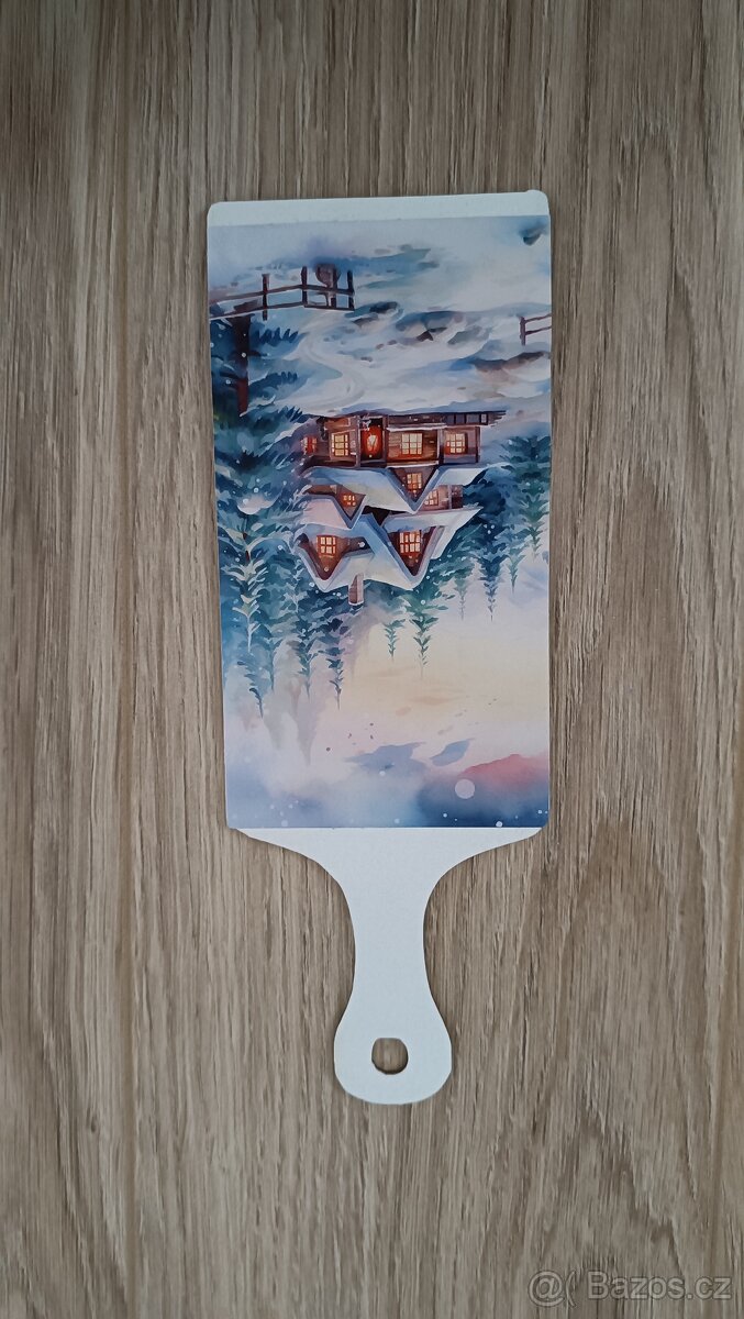 Dekorační prkénka zimní krajina - 9