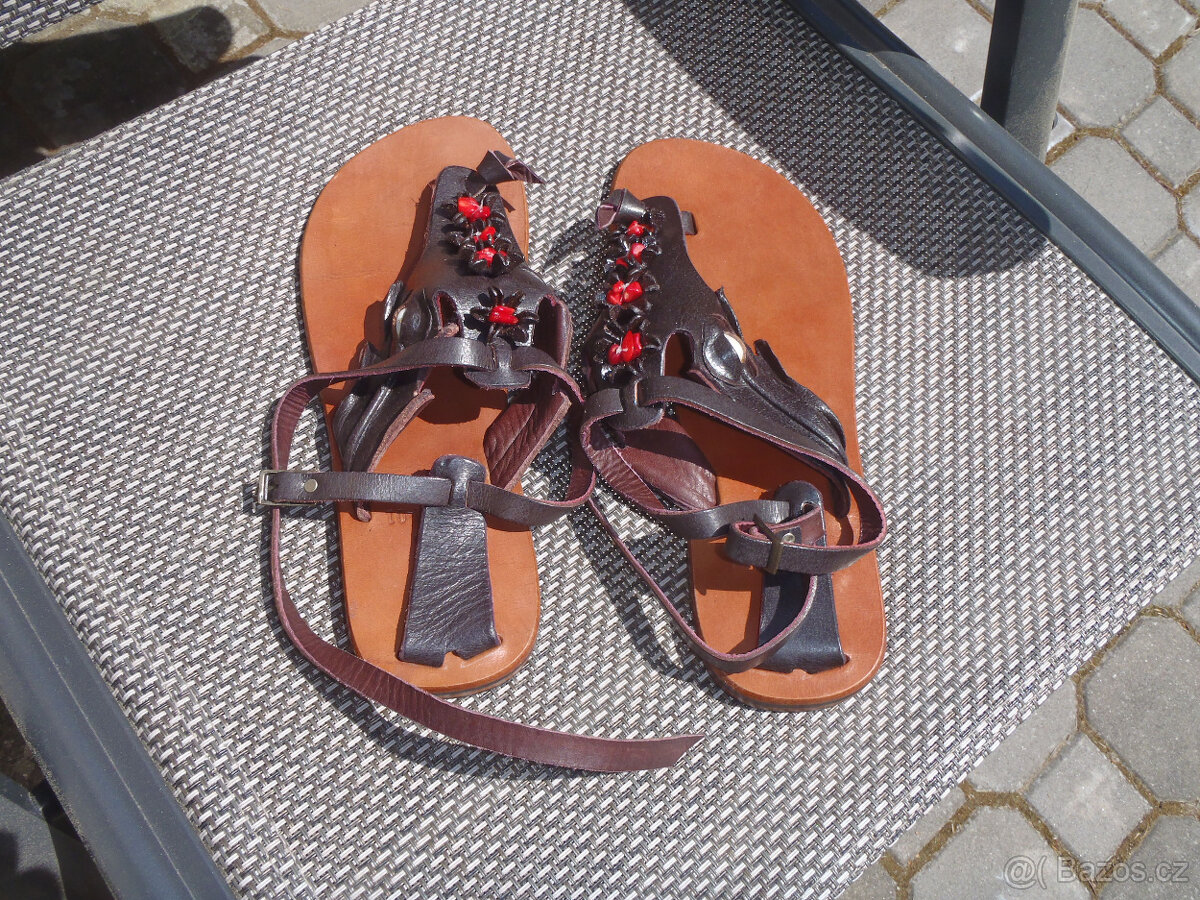 Prodám dámské kožené sandály - 9