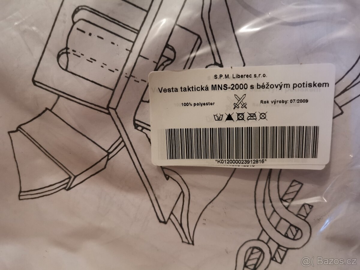 taktická vesta ačr pouštní vojenská samopal balistická - 9
