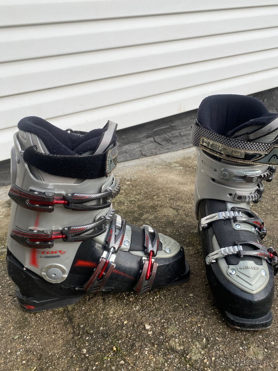 Lyže Rossignol 162cm + lyžáky + hůlky - 9