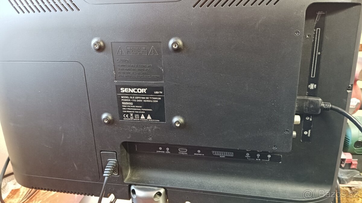 Tv Sencor + dvb-t 2 + anténa. - 9