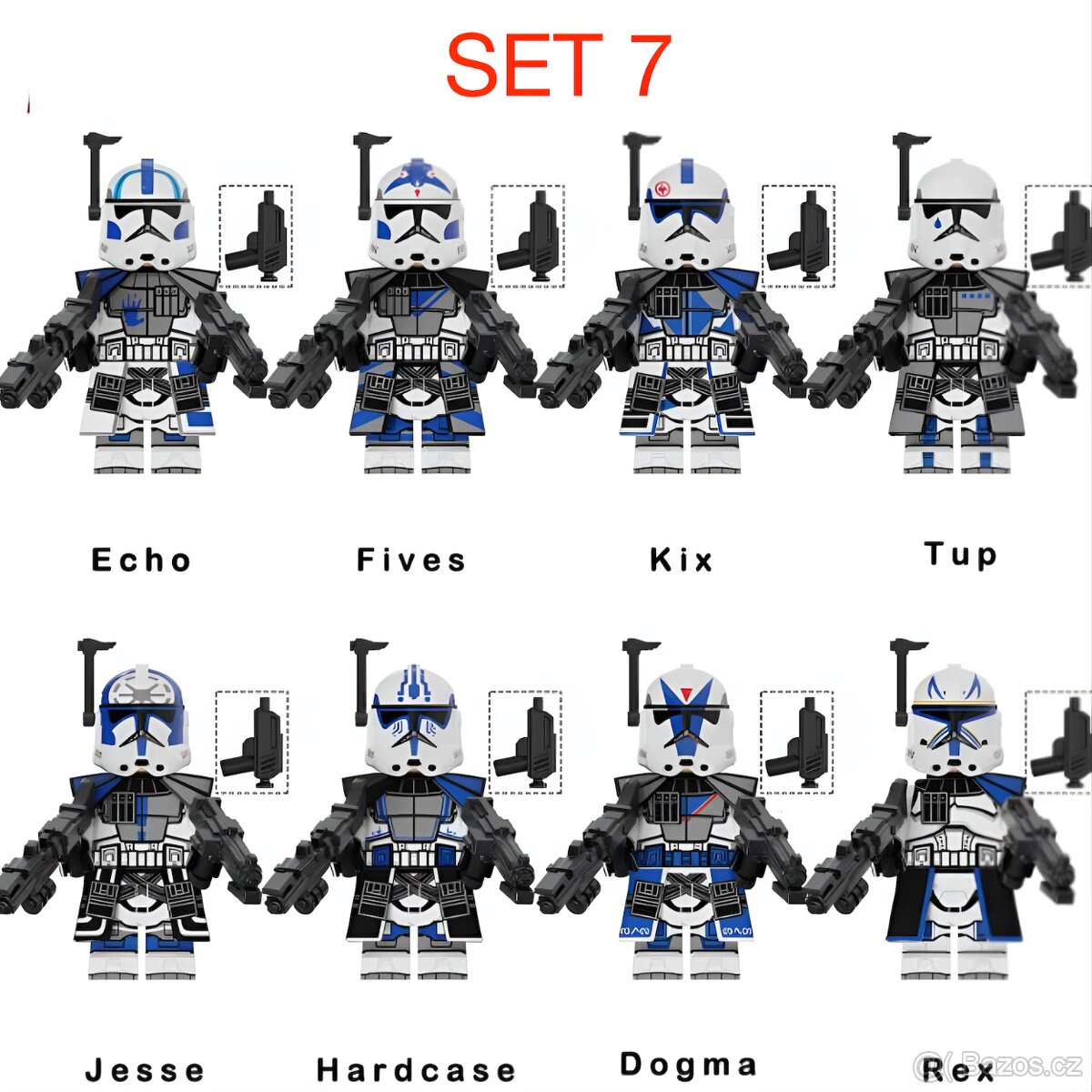 Rôzne figúrky Star Wars 2 (8ks) typ lego - nové - 9