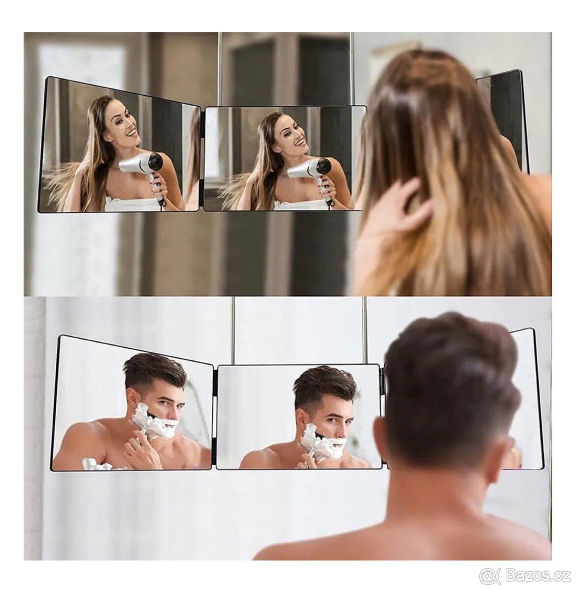Kosmeticke zrcadlo tristranne - 9