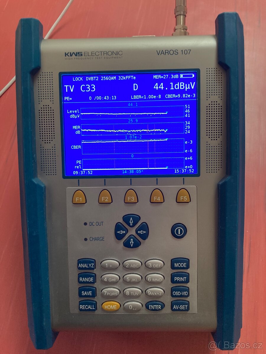 KWS Varos 107- měřící přístroj pro DVB T2,DVB-C,DOCSIS .... - 9