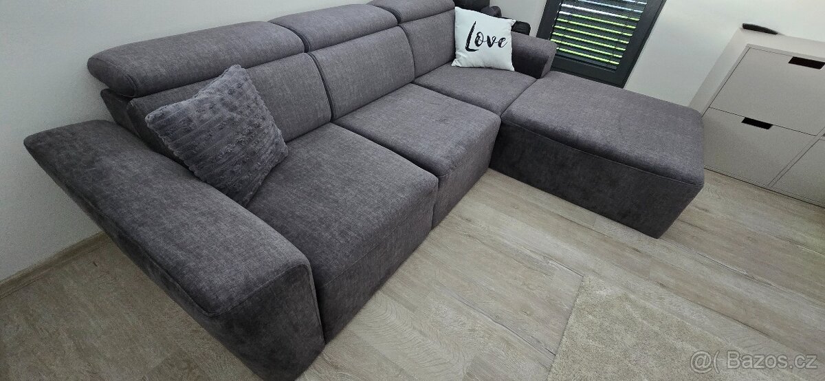 Sedací souprava šedá - 9