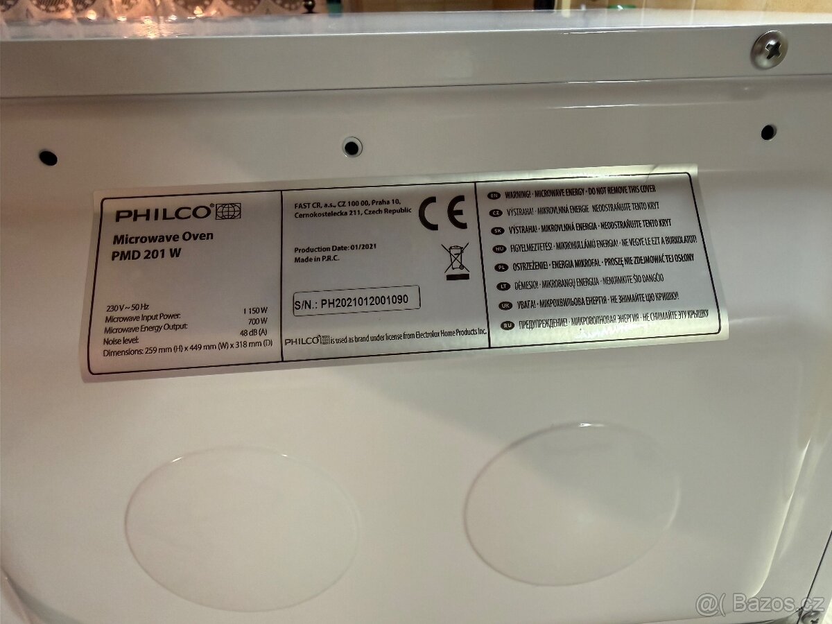 Mikrovlnka PHILCO PMD 201 W - 9