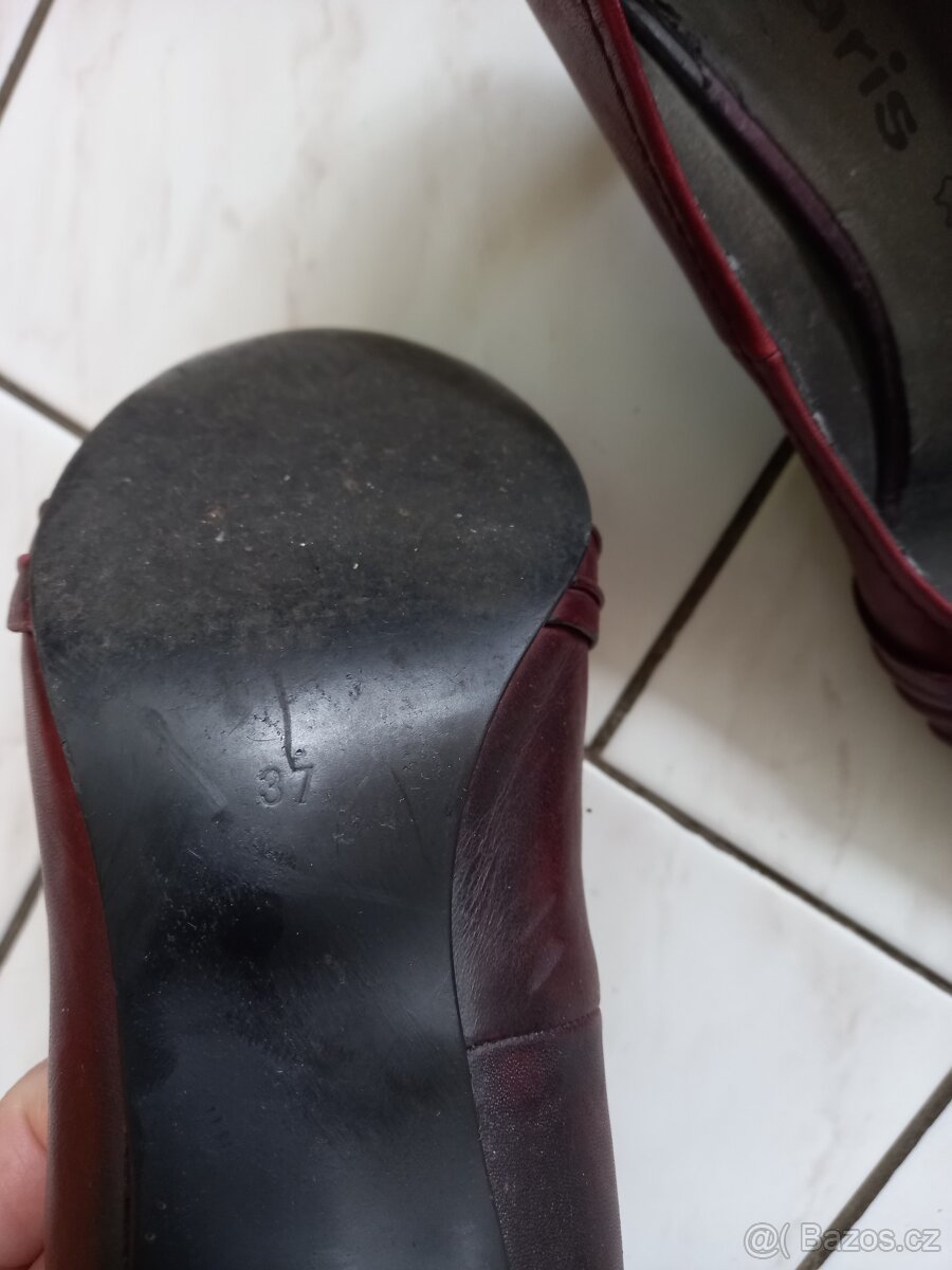 Vínové lodičky Tamaris vel.37 - 9