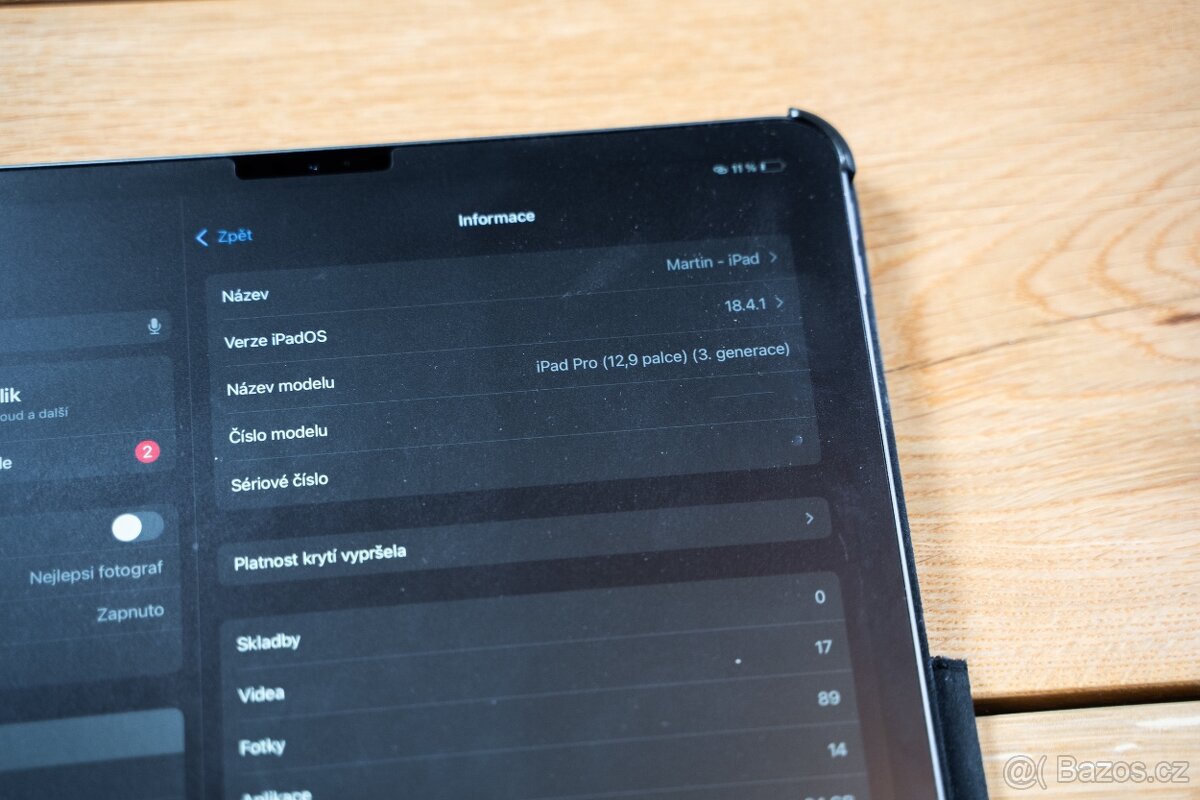 Prodám tablet Apple iPad Pro 12,9" 64 GB Wi-Fi vesmírně šed - 9
