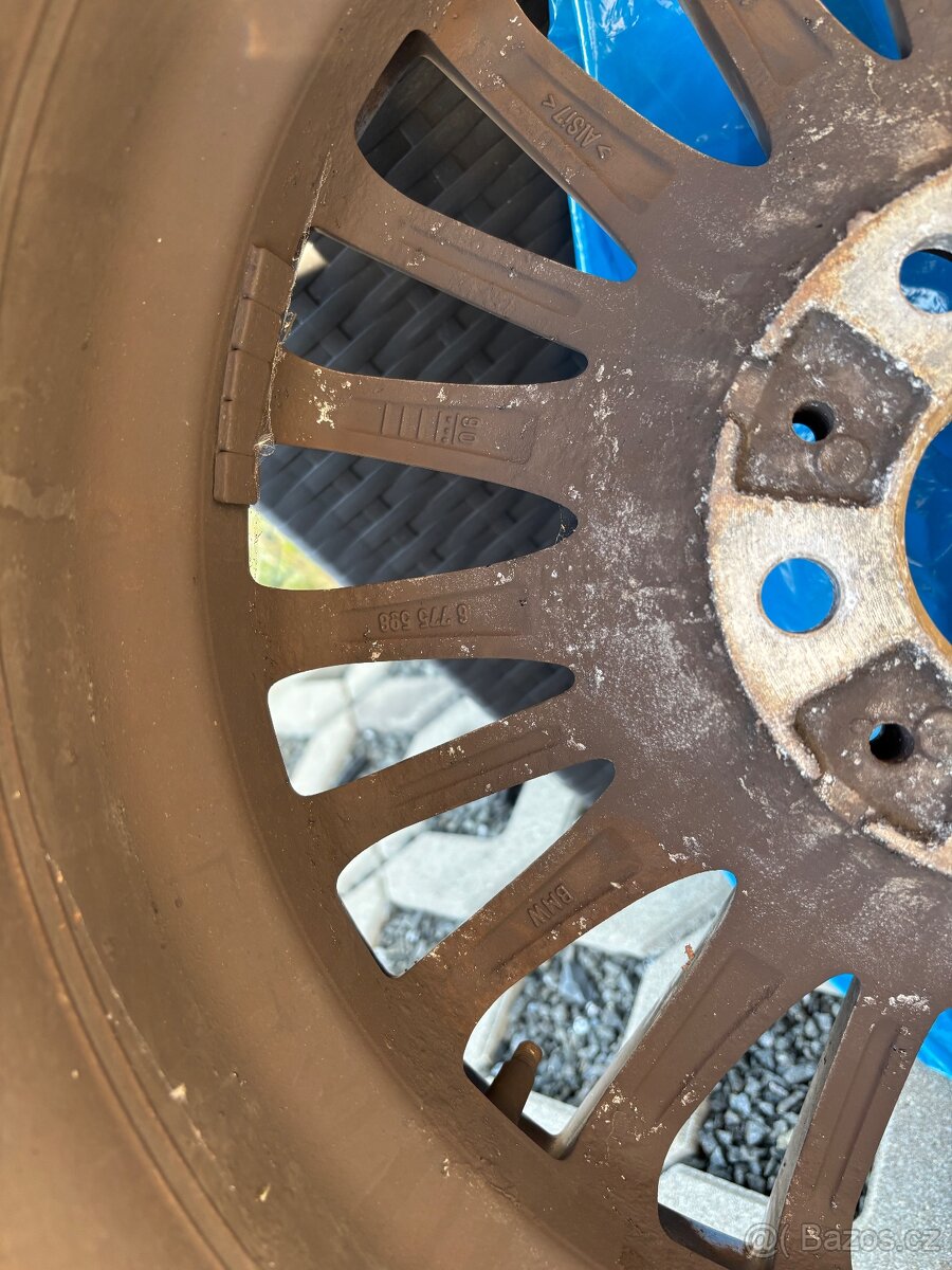 Original BMW Alu zimni kola 225/50 r17, GoodYear MS Runflat - 9