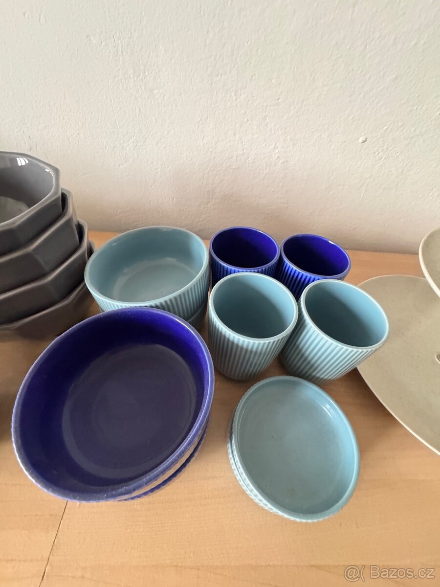Ikea, talíře, misky, hrnky, podtácky, dekorace, etažér - 9