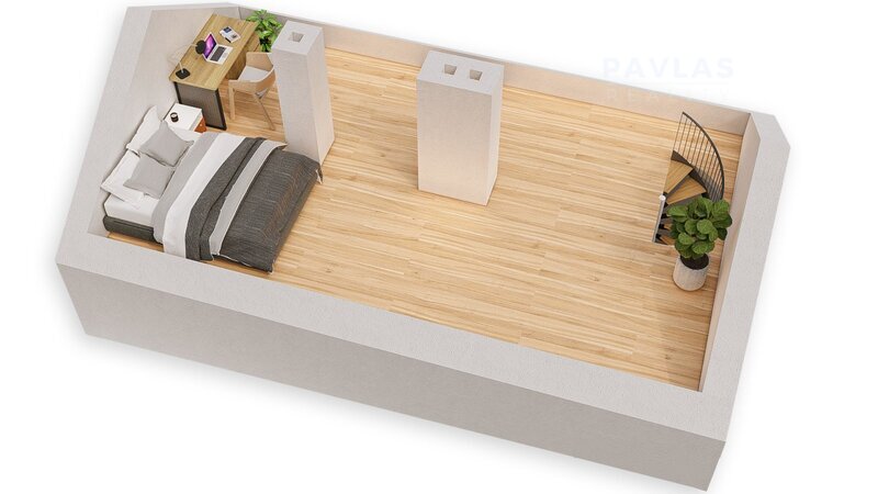 Pronájem velkého bytu 2+1, 94 m² s terasou 16 m² a vlastním - 9