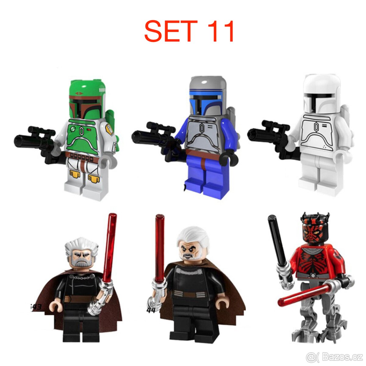 Rôzne figúrky Star Wars 3 (8ks) typ lego - nové - 9