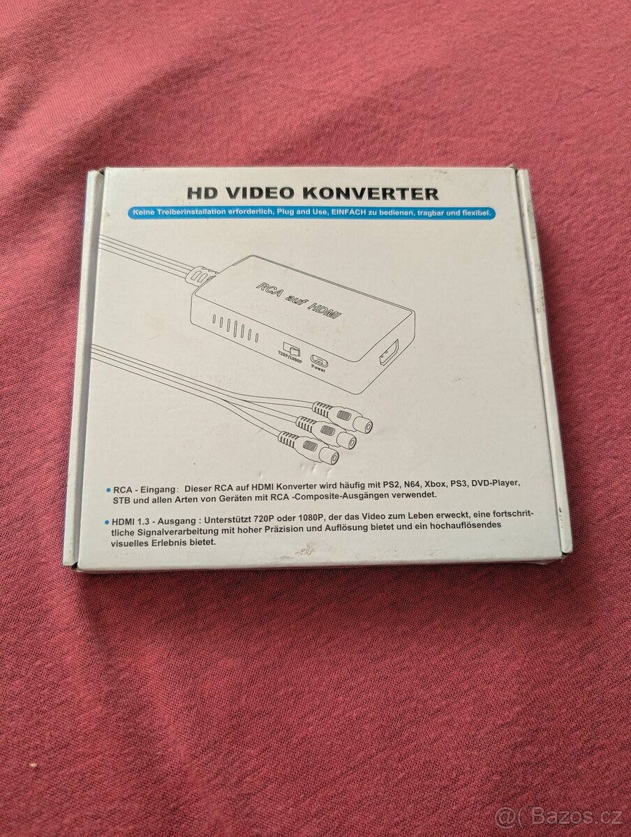 Převodník RCA na HDMI / Podpora 1080P - 9