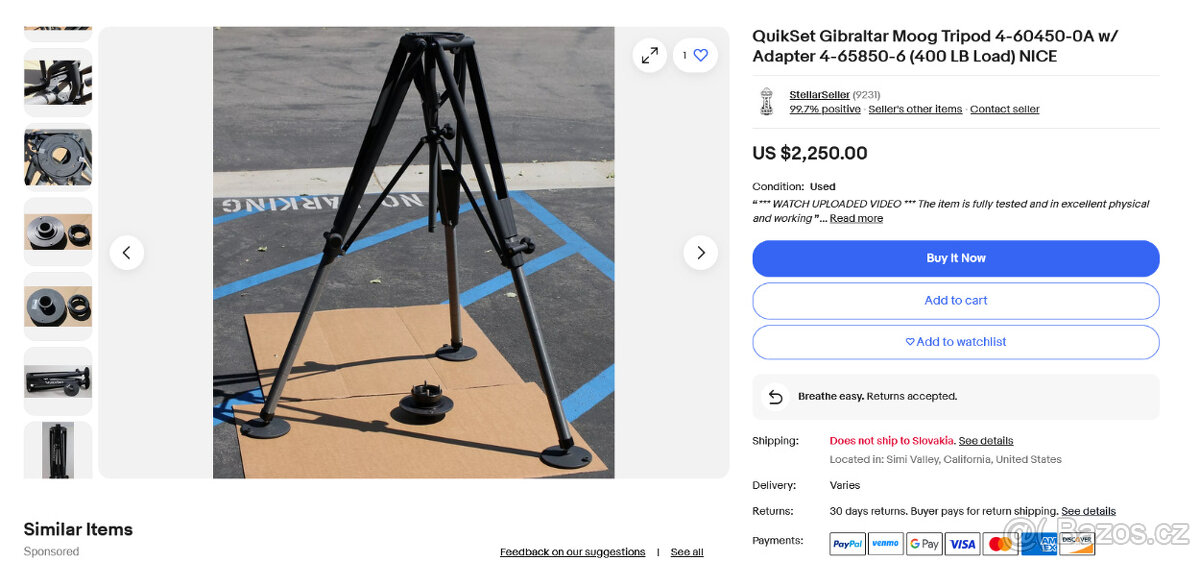 Profi stativ QUICKSET - Gibraltar / Made in USA - 9